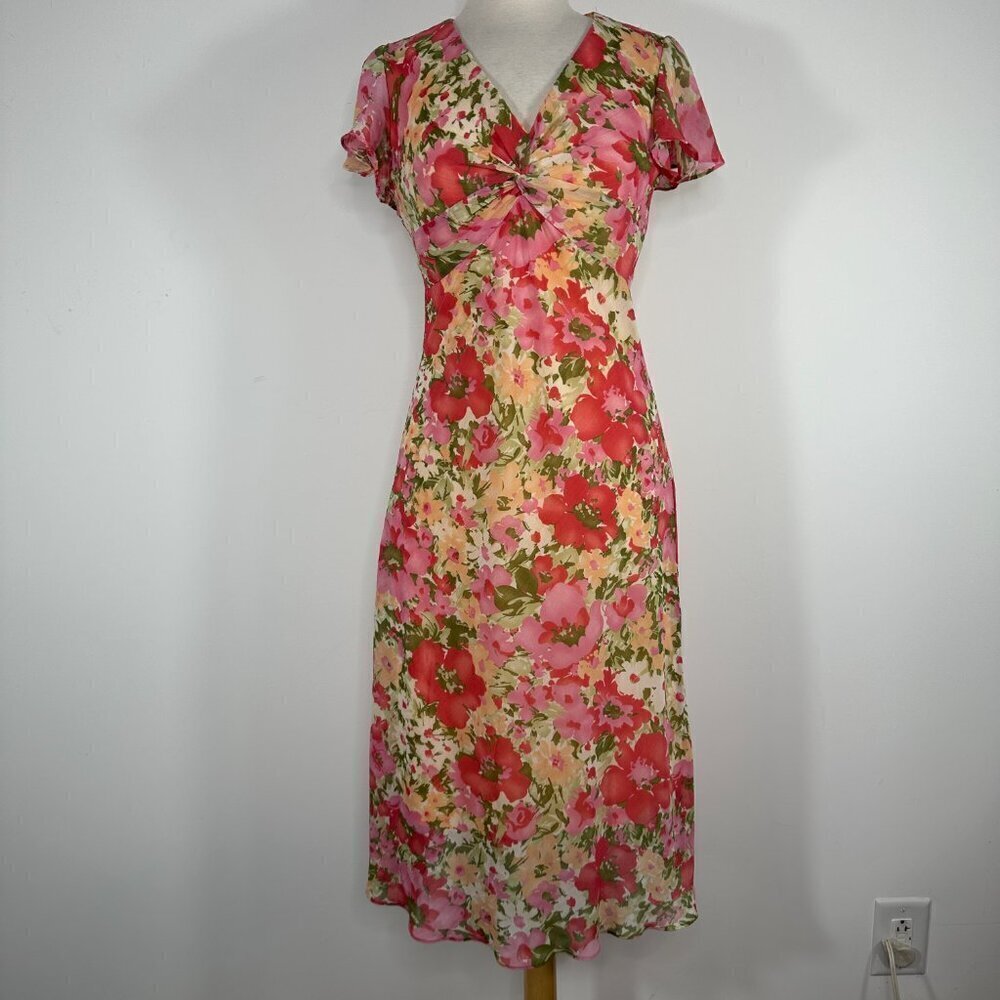 Vintage Y2K K- Studio Collection Pink Floral Babydoll Fairy Dress 6